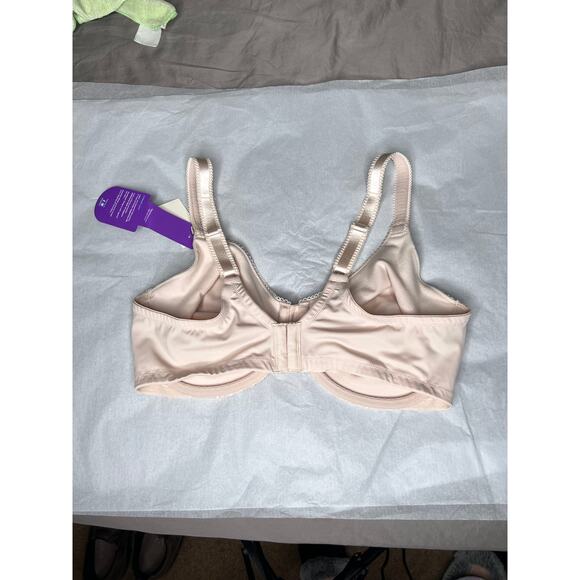 Olga NEW bra size 40D beige underwire minimizer supportive lift comfort back - Picture 2 of 5